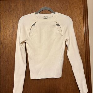 Abercrombie Cutout Ribbed Long Sleeve Sweater
